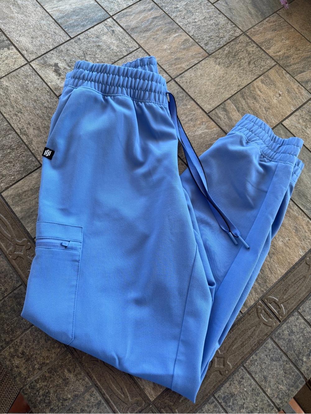 Jaanuu Slim Knit Scrub Top and Joggers Set - Picture 13 of 16